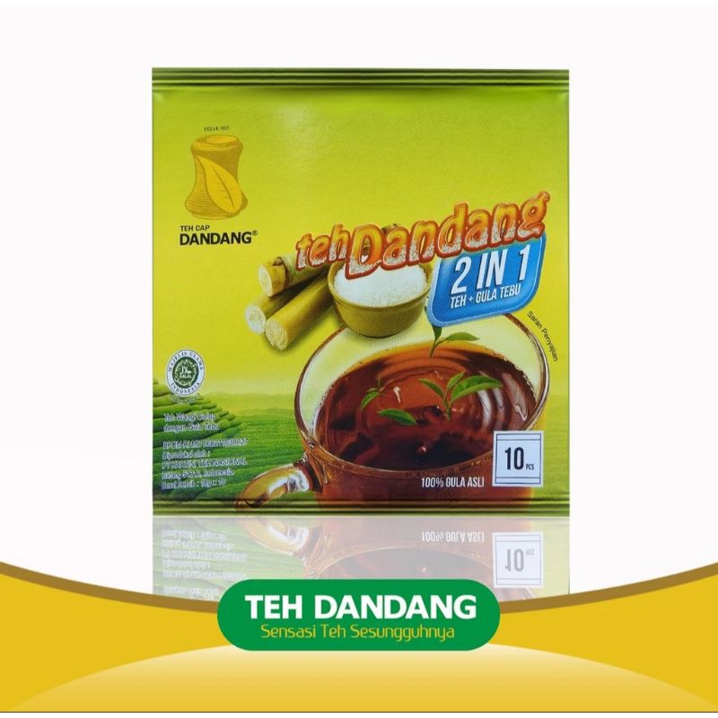 

Teh Dandang Celup Gula Pasir 2 in 1 ( 1 box isi 10 sachet)