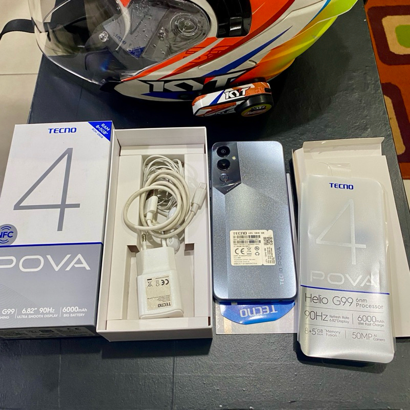 tecno pova 4 ram 8 / 128 resmi fullset original like new