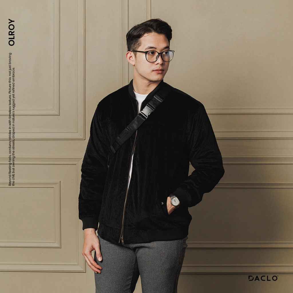 Jacket Bomber Corduroy - Olroy (Black)
