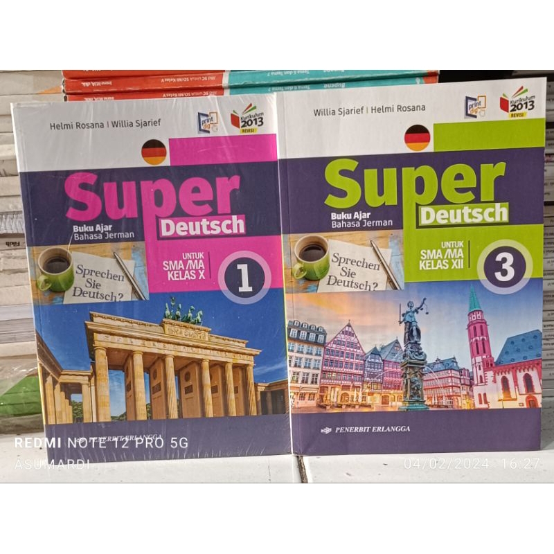 Buku Ajar Bahasa Jerman dan Prancis Super Deutsch untuk SMA/MA Kelas 10 12 K13 revisi