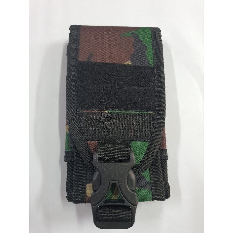 Sarung HP Android Tactical Loreng | Sarung HP Tactical double perekat | Tempat HP Kanvas