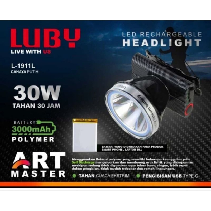 Luby L 1911 Senter Kepala Luby 30 Watt