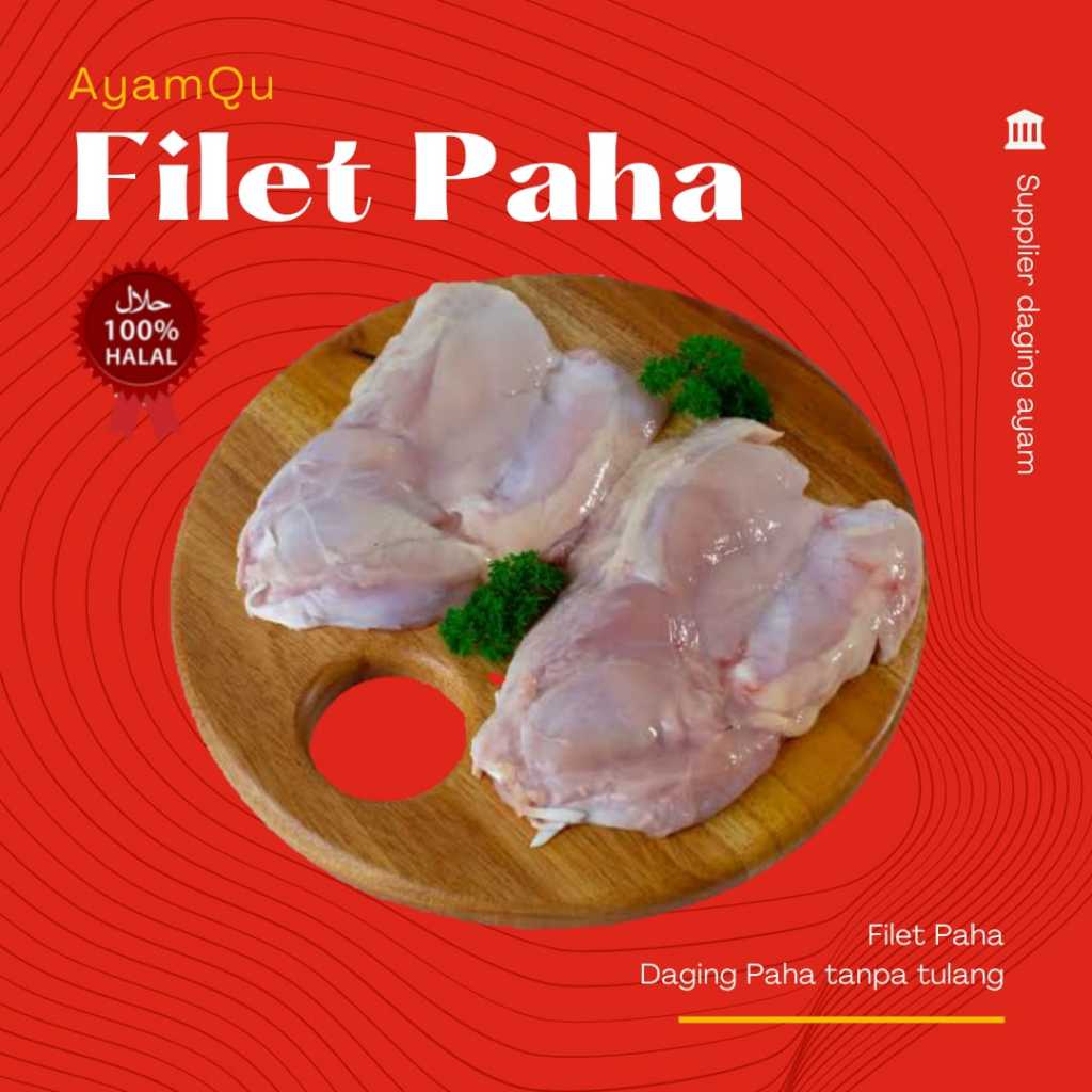 

daging filet paha ayam boneless tanpa kulit