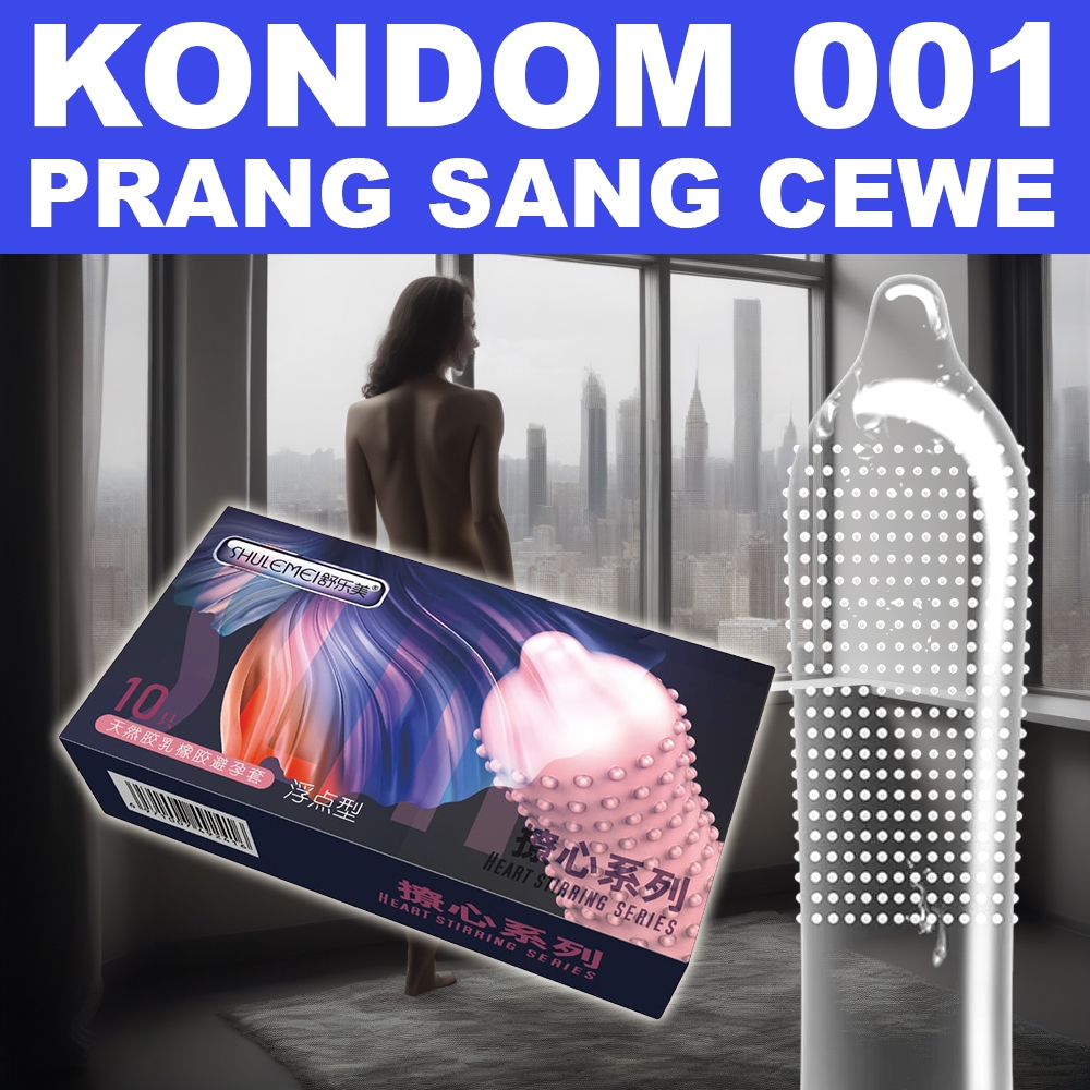 KONDOM 001 BERDURI BERSISIK PIPA LEMBUT DAN TEBAL - PRIVASI TERJAGA