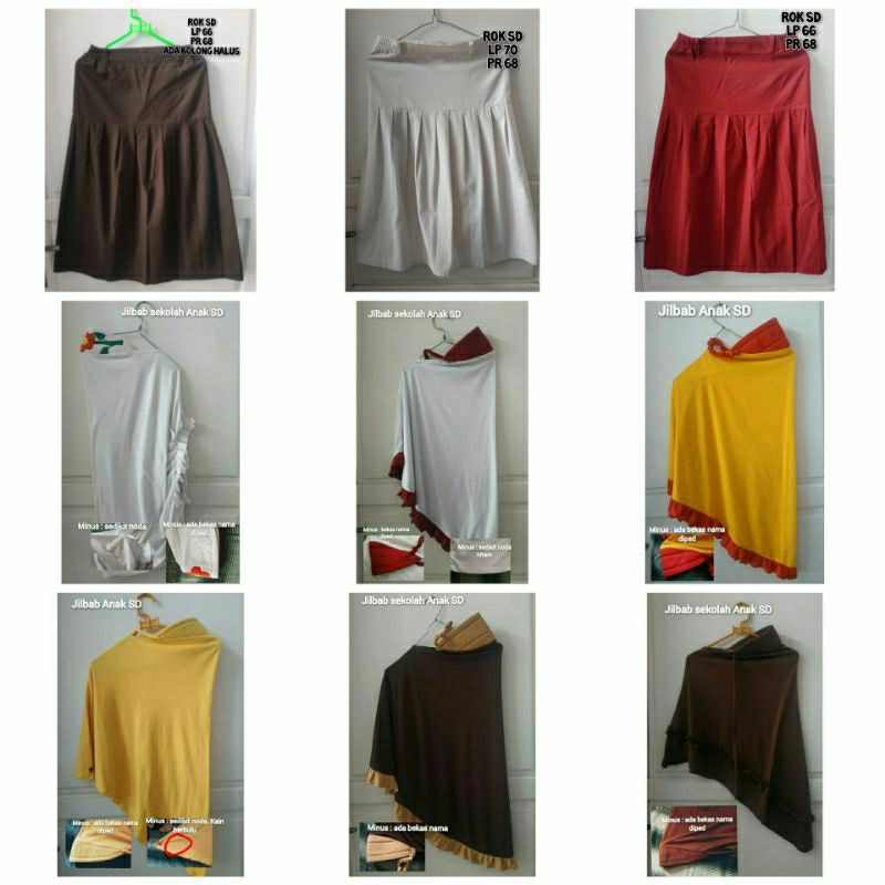 Jilbab sekolah preloved / jilbab anak bekas / jilbab preloved