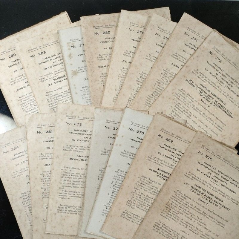 Bijvoegsel Der Javase Courant 1948 ORIGINAL Lembar Tambahan Koran Kuno Javasche Courant Vintage Old 