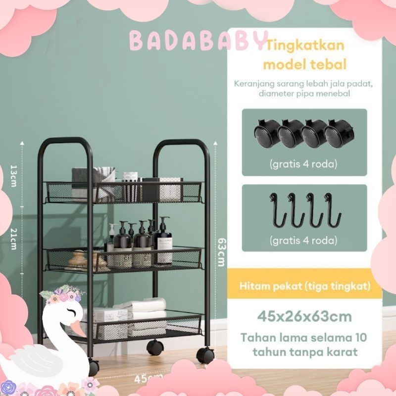 RAK BESI TROLI SUSUN 3 TERLARIS SEPALEMBANG