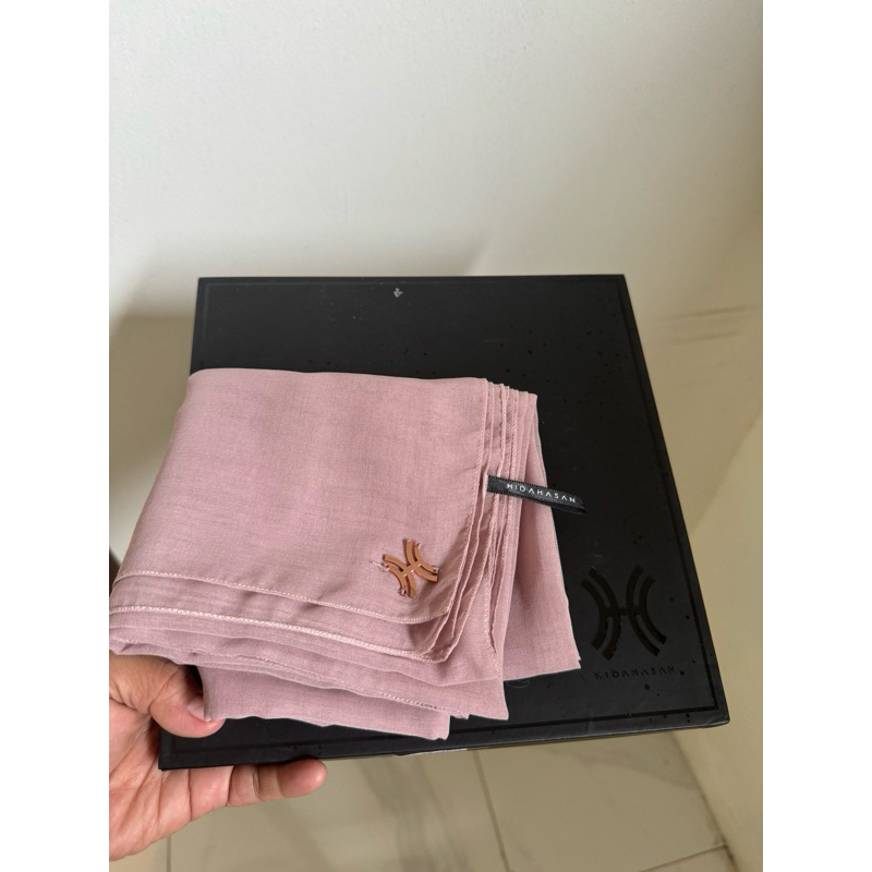 HIDAHASAN Plain Paris Everyday Scarf - Lilac & Mint