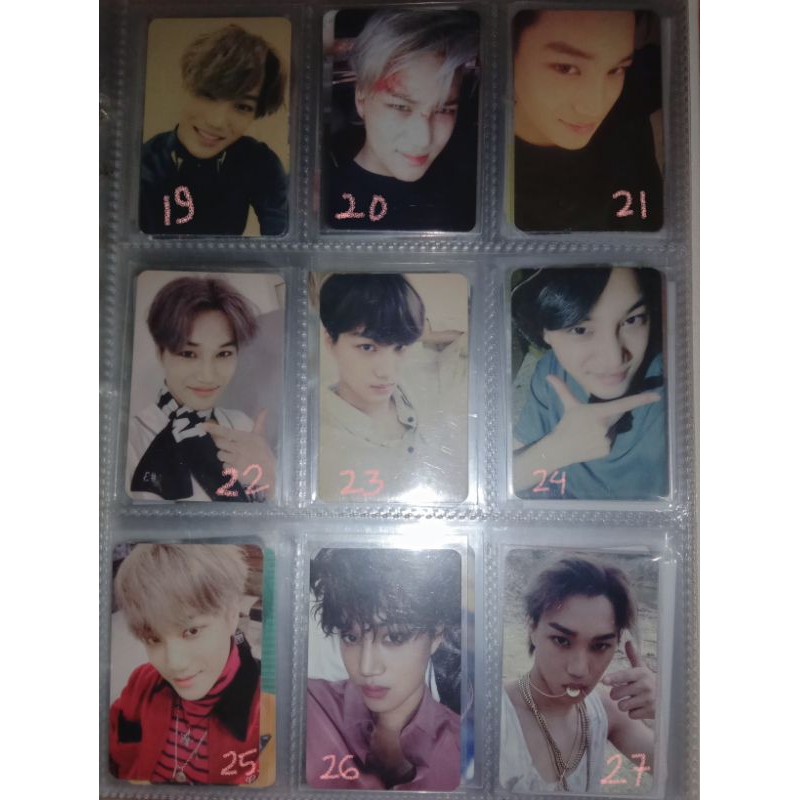 (part 2) Photocard official EXO Kai, Chen, Lay, Xiumin