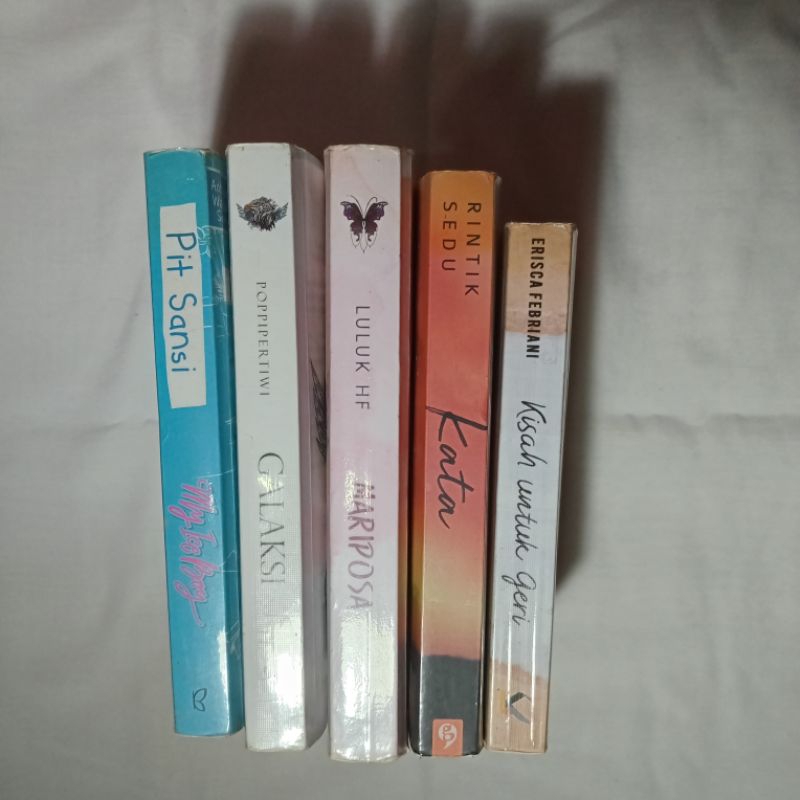 

novel preloved (mariposa, kisah untuk geri, galaksi, kata, my ice boy)