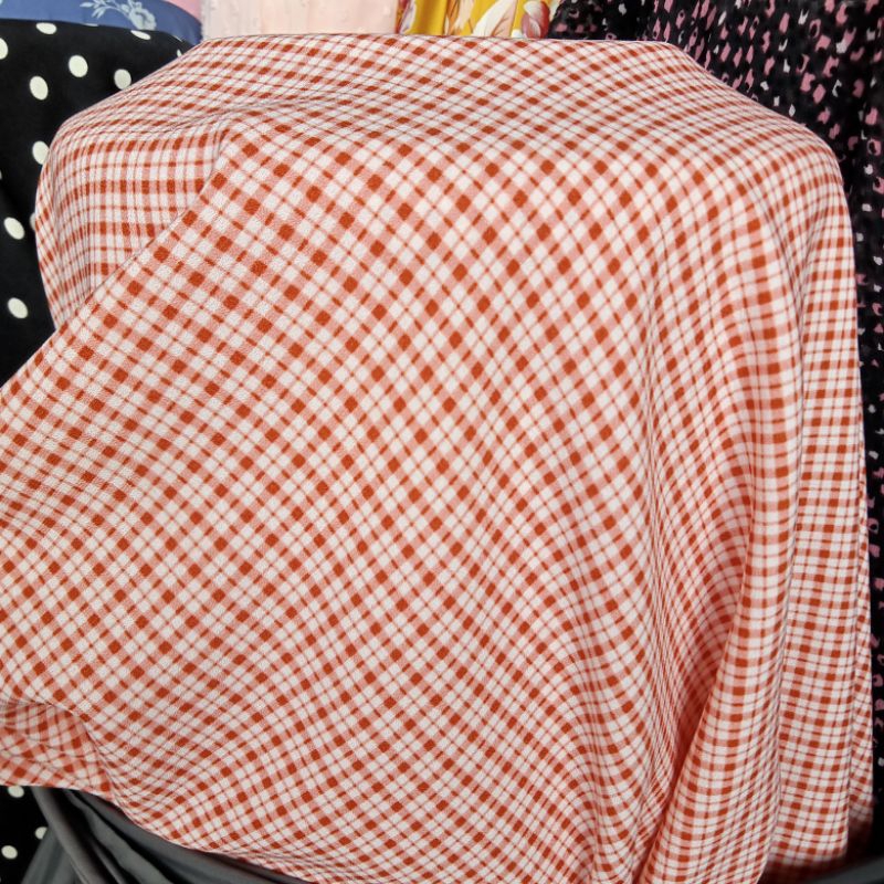 Kain Zara Crepe Motif - Kain Siji Crepe - kain Zara Crepe Premium - Kain Zara - Kain Crepe Motif - K