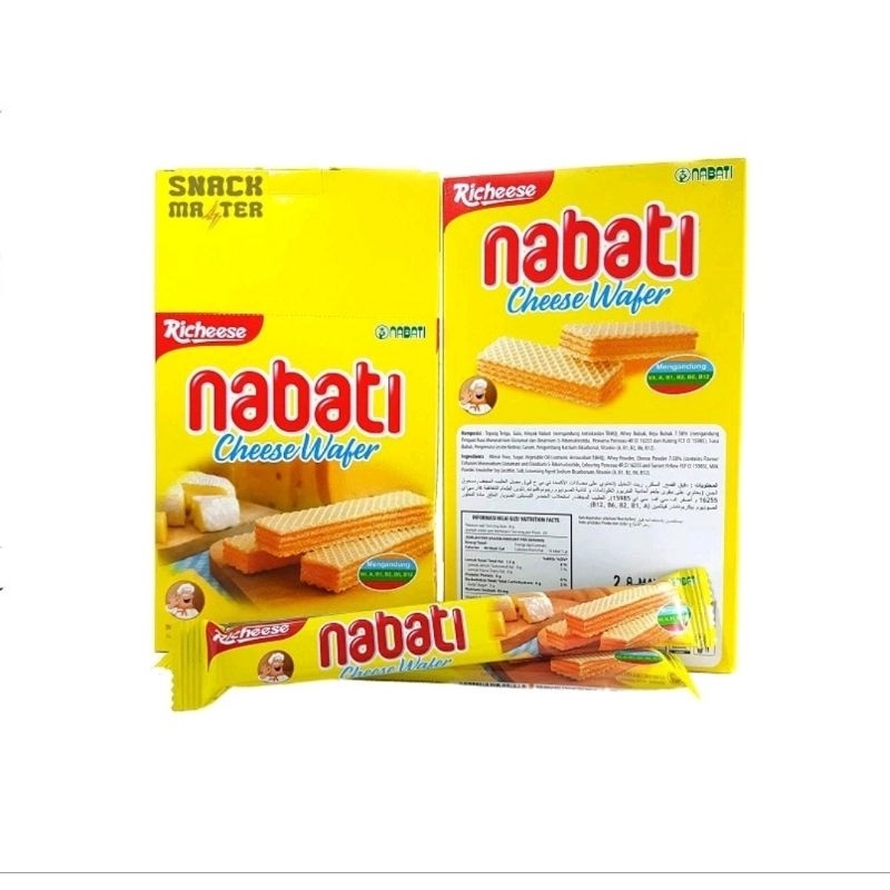 

NABATI Wafer Richeese/Rhichoco/Goguma Korean 500 an isi 20