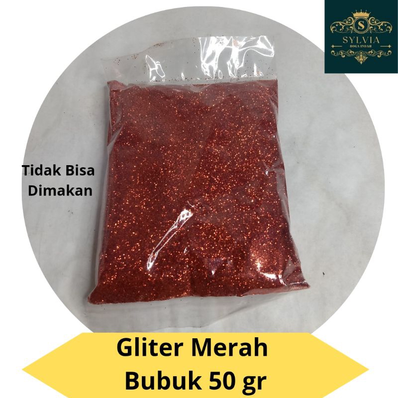 

Gliter Merah Bubuk 50 gr