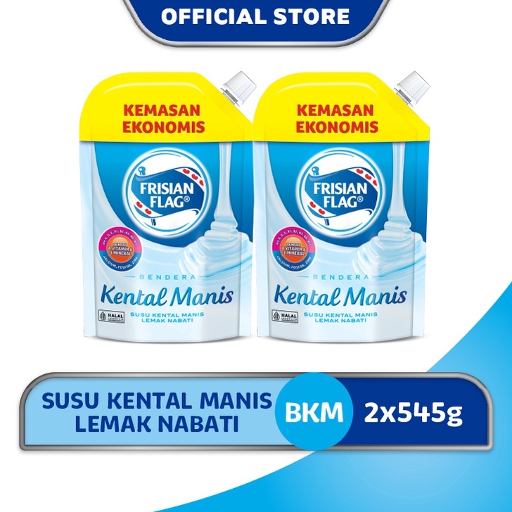 

See More Frisian Flag Bendera Kental Manis Pouch 545gr x 2 Pcs