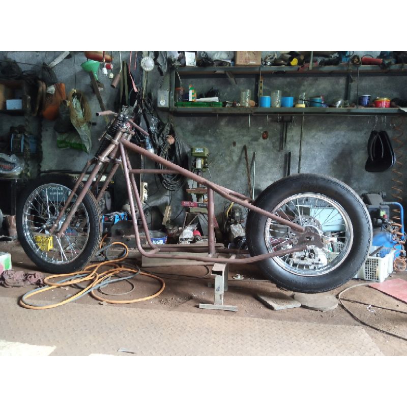 FRAME RANGKA CHOPPER BOBBER DANA PELAJAR Gratis Jok Chopper