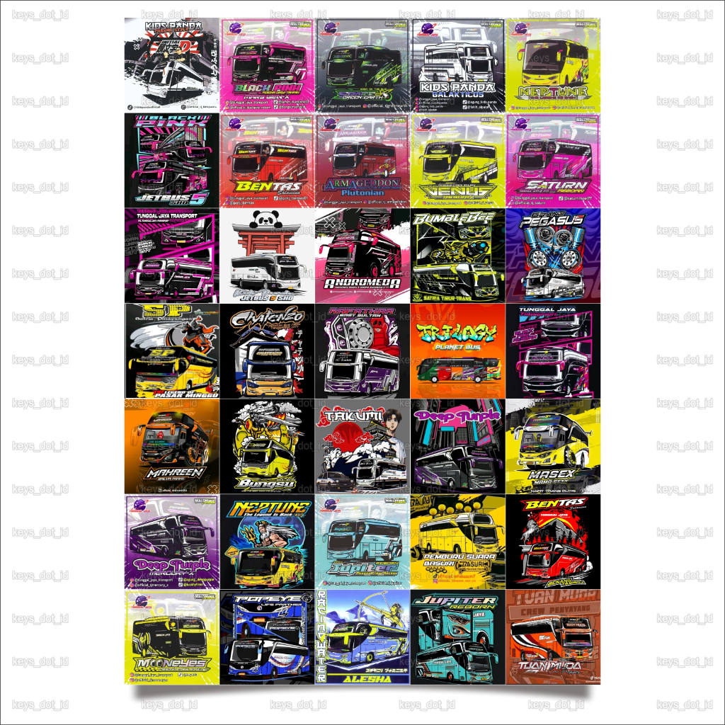 

STICKER STIKER BUS BASURI KOTAK ISI 35 PCS, STICKER BUS TELOLET, STIKER BUS VIRAL. STIKER BUS