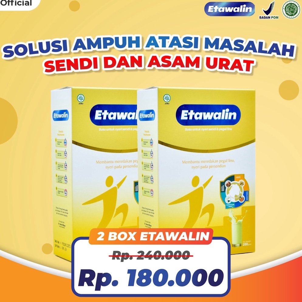 

Top banget Etawalin Susu Etawa Herbal Nyeri Sendi Official 2 Box