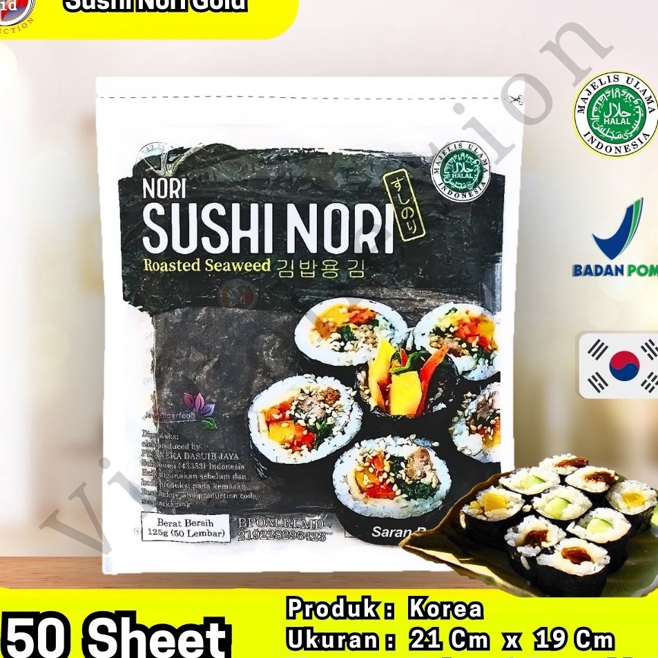 

Silahkan Beli Java Sushi Nori Roasted Seaweed Rumput Laut 5 Lembar