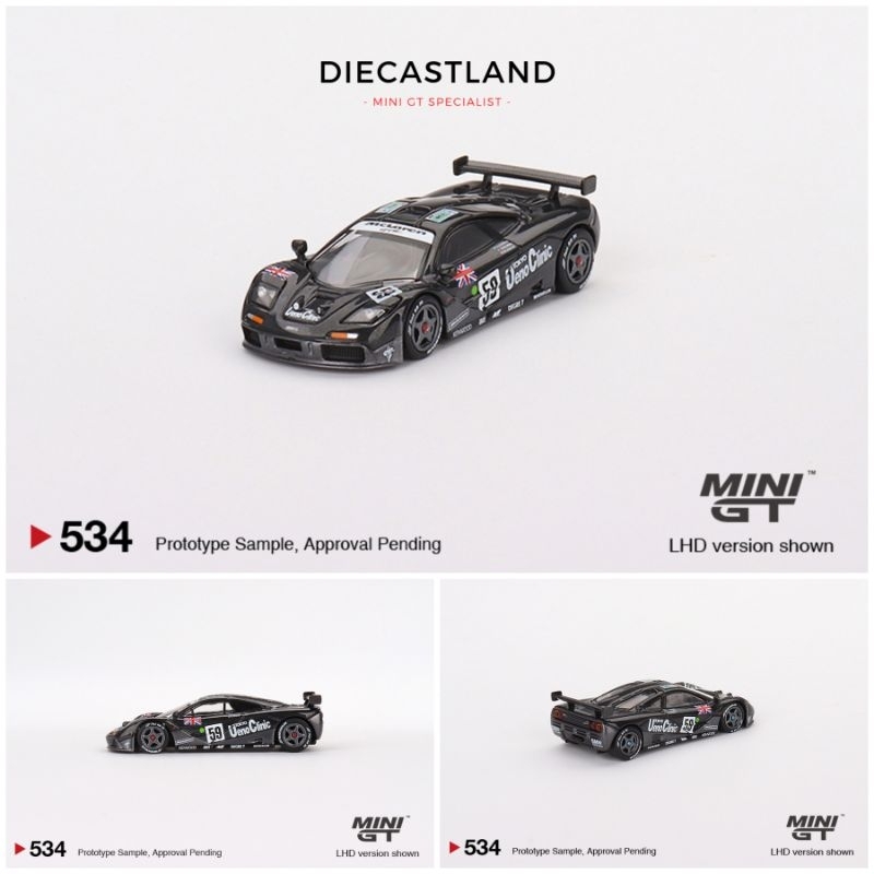 Mini GT #534 McLaren F1 GTR #59 1995 Le Mans 24Hr Winner MGT00534 MiniGT MGT Diecast Miniature Car D
