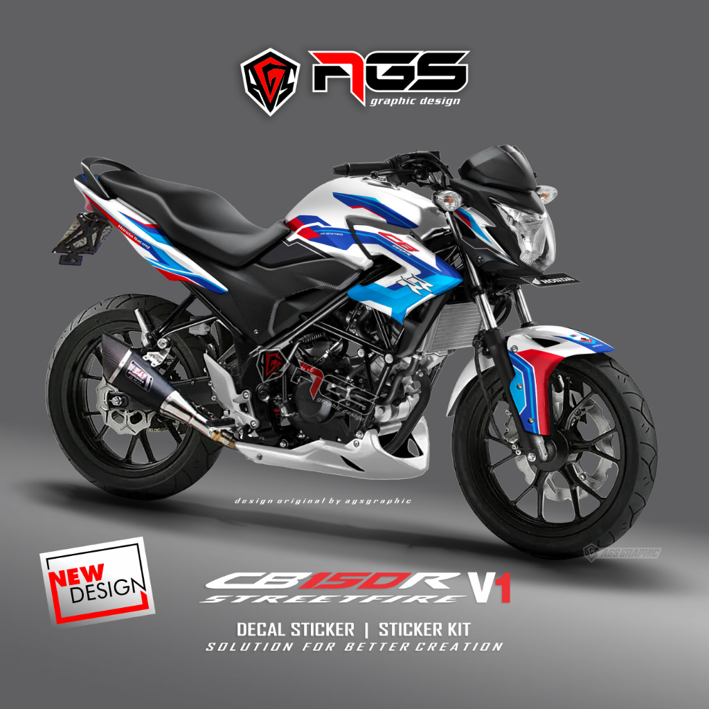 DECAL HONDA CB150R OLD / DECAL STICKER CB150R V1 BMW / DECAL FULL BODY / CBV1 / agsgraphic