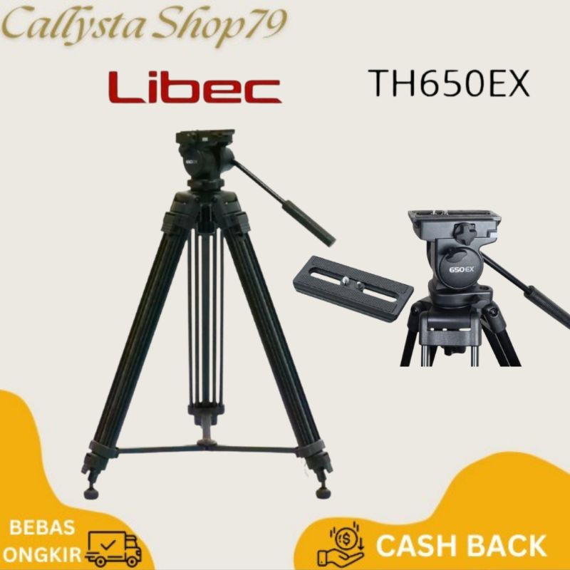 LIBEC TH650EX TH-650EX TRIPOD PROFESSIONAL VIDEO