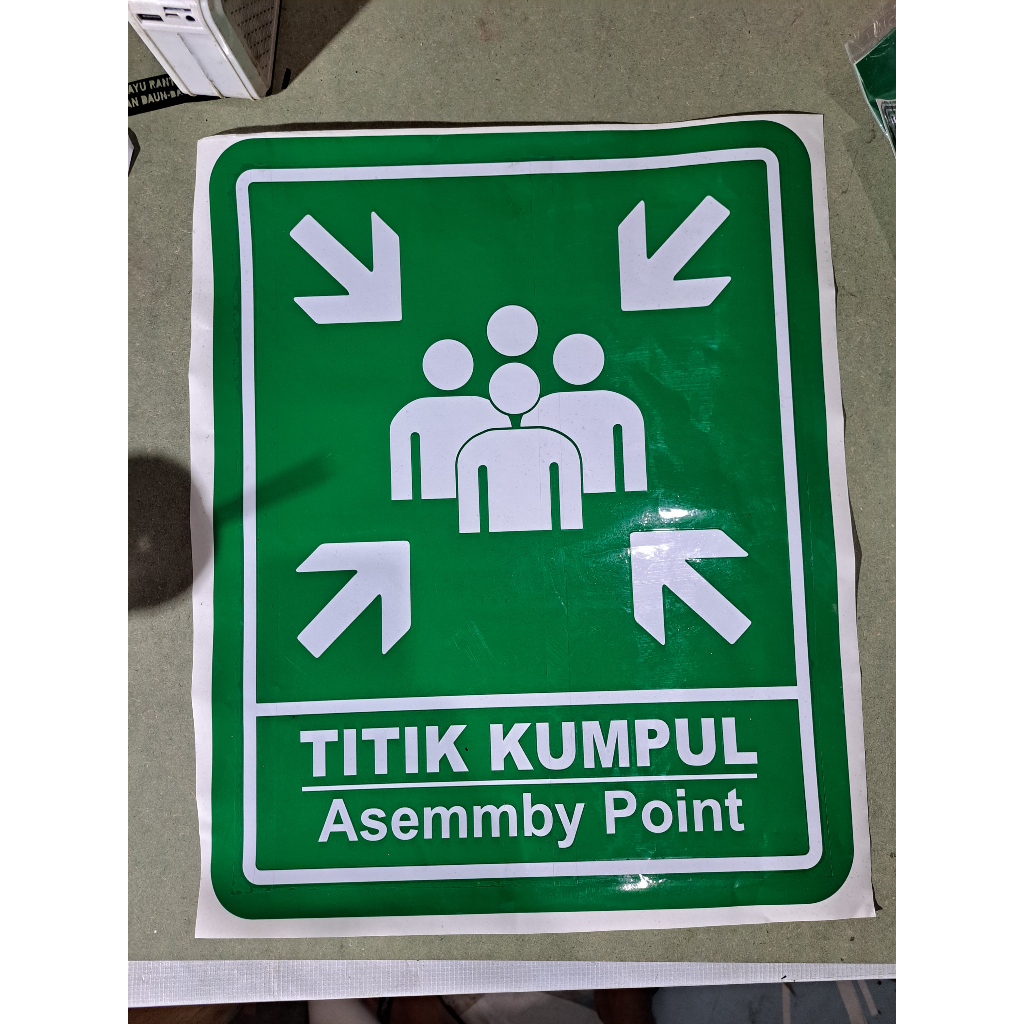 

STIKER VINYL TITIK KUMPUL HIJAU