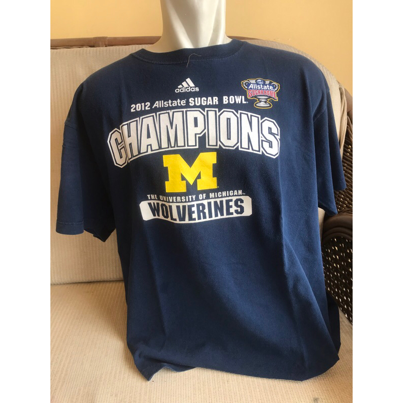 Kaos Adidas Michigan Wolverines Original