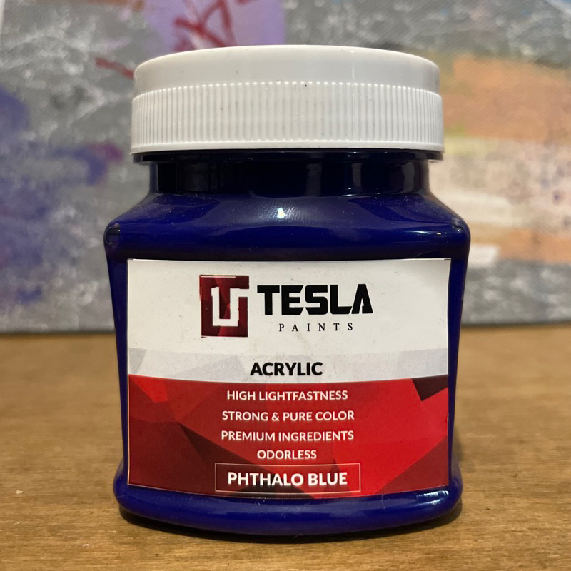 

TESLA PAINTS - ACRYLIC - PHTHALO BLUE 125ML