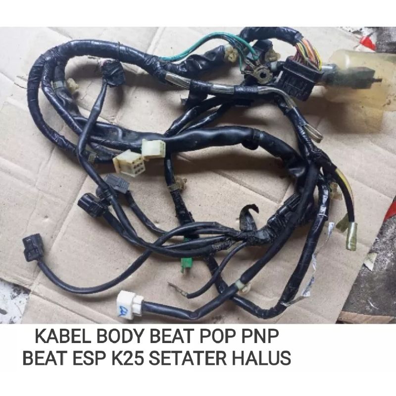 Kabel Bodi wire Herness Motor Honda Beat Fi ESP Stater Halus non iss K25 2015-2016 Cabutan Original