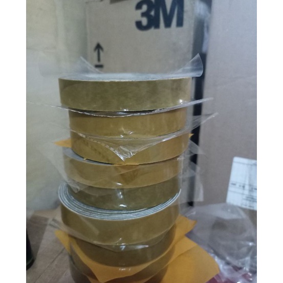 VLf Double tape 3M Original Coklat Kuning 5 Meter produk yg dipake Toyota Kualitas diatas VHB