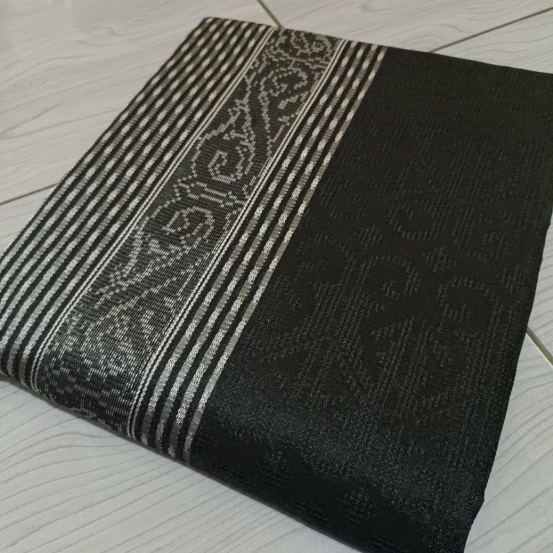 Kain Songket Hitam Motif Gorga Batak Baron Gorga