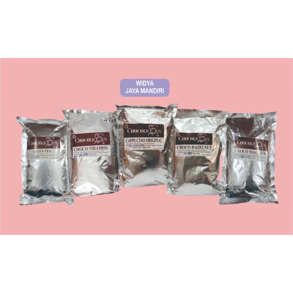 

Bubuk Minuman Coklat Cappucino 500 gram All Varian | Bubuk Minuman Chocolucious 500 gram