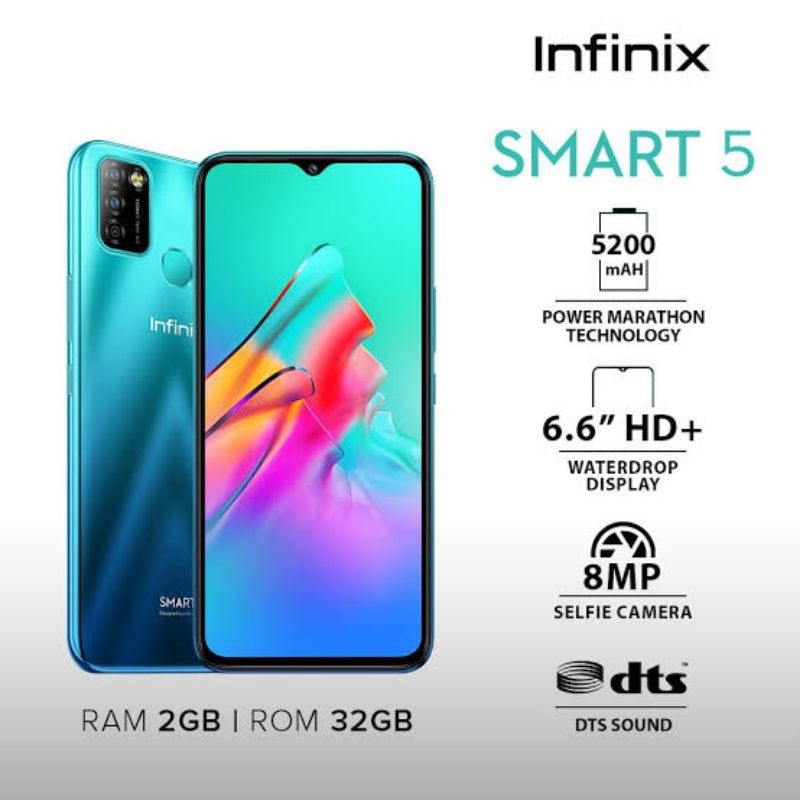 infinix smart 5 2/32 gb second fullset