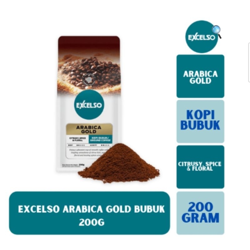 

EXCELSO KOPI BUBUK 200G ARABICA GOLD