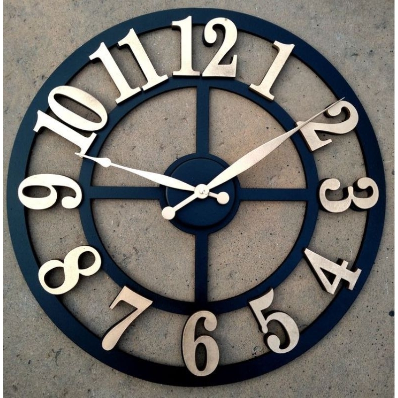 jam dinding kayu jati terbaru/ jam dinding mewah/ jam dinding aesthetic/ wall clock