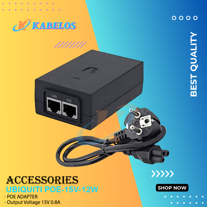 Ubiquiti POE-15V-12W PoE Adaptor 15V 0.8A
