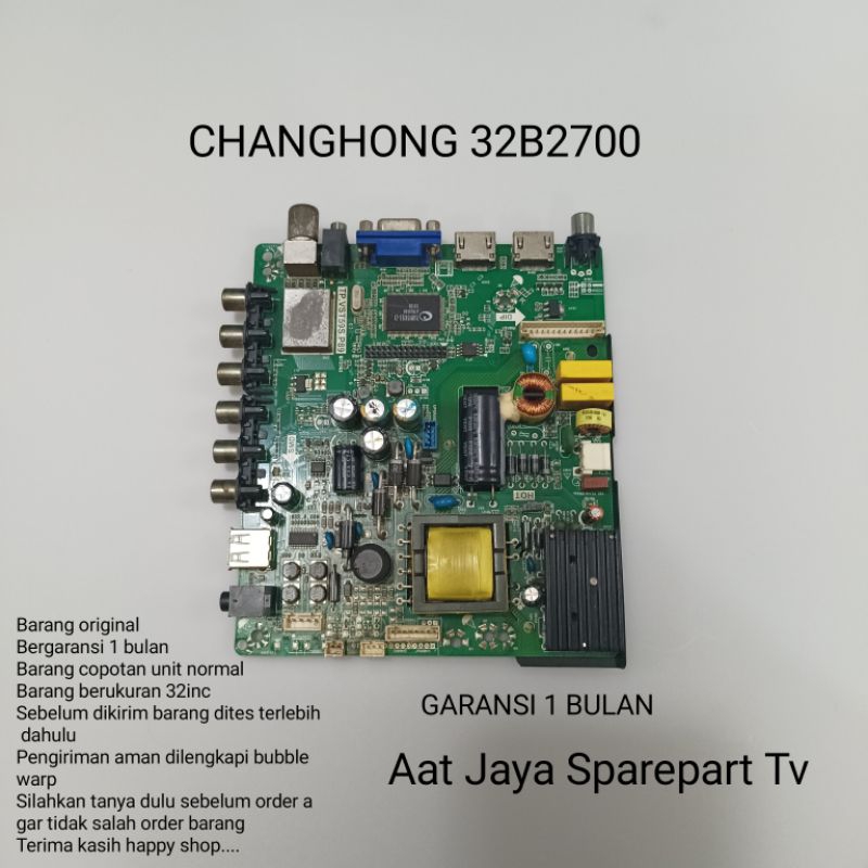 MAINBOARD CHANGHONG 32B2700 MB - MOBO - MODUL -MESIN TV CHANGHONG 32B2700