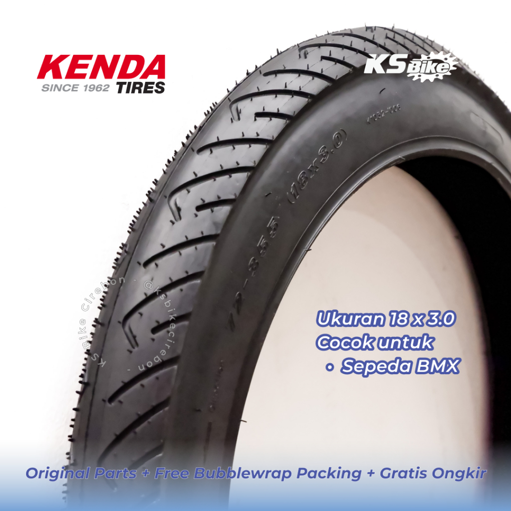 Ban Luar Sepeda 18 x 3.0 Kenda K1032 - Ban Sepeda Anak BMX Jumbo Swallow