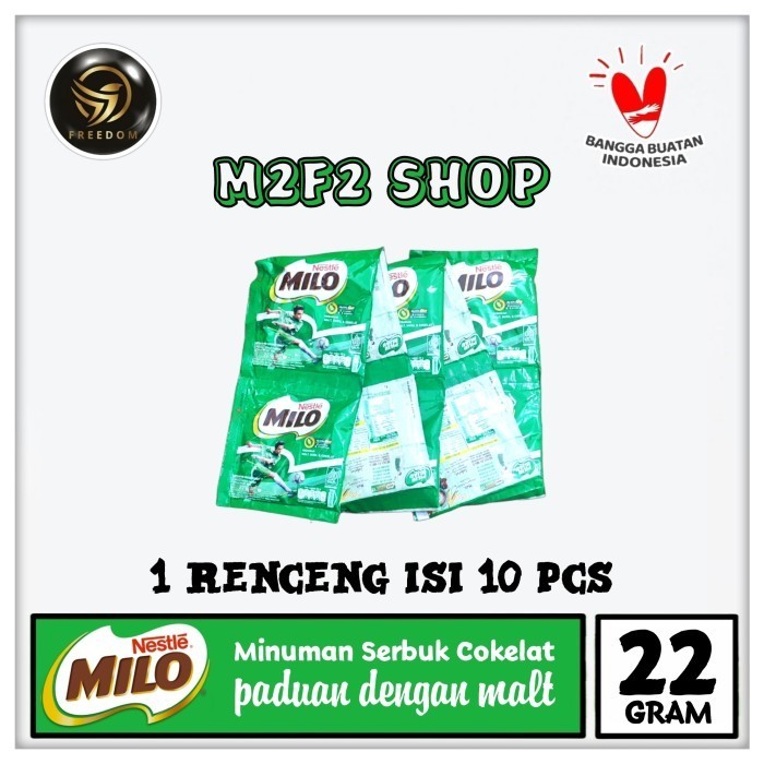 

Milo Activ-Go Minuman Serbuk Cokelat Malt Sachet - 22 gr (Kemasan 1 Renceng)