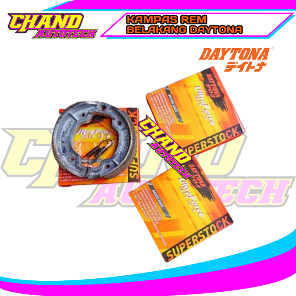 Kampas Rem Belakang DAYTONA Vario Beat Aerox Genio Mio Nouvo Jupiter Vario Karbu Kampas Rem Daytona