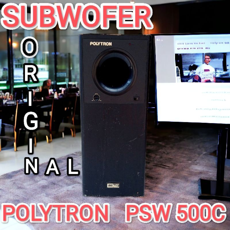 SUBWOFER AKTIF POLYTRON PSW 500C - POLYTRON AKTIF PSW 500C