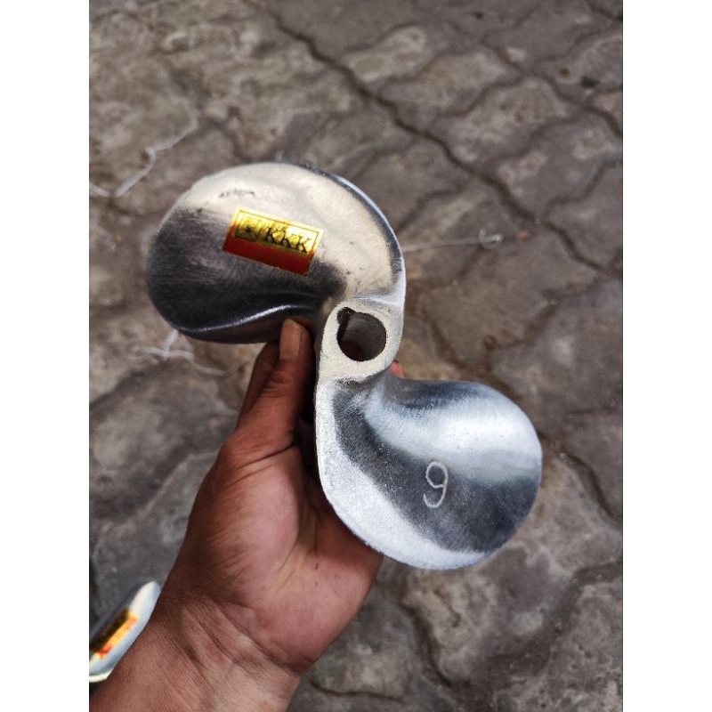 Baling alminium D2X9 as¾ (as19mm) untuk perahu nelayan as ketinting 7pk 8pk 9pk 10pk