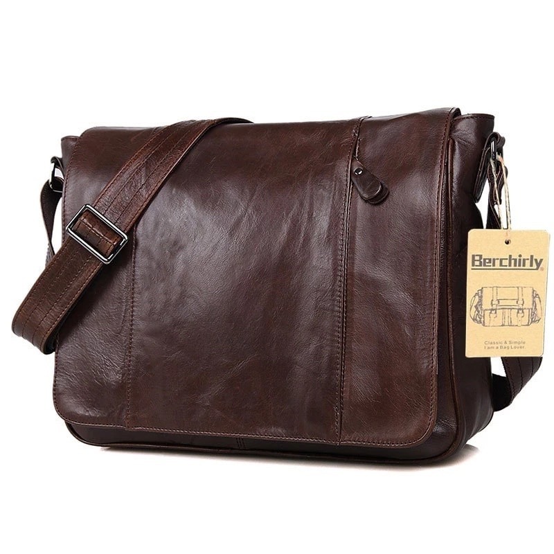 Tas Selempang pria kulit asli garut -TERBARU Tas laptop kulit asli