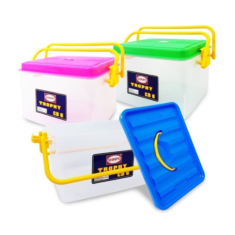 Shinpo 121 CB6 Trophy Container Box Kotak Handle Pegangan CB 6 Liter
