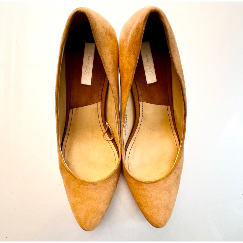 [PRELOVED] HnM Heels Suede Nude Ukuran 39