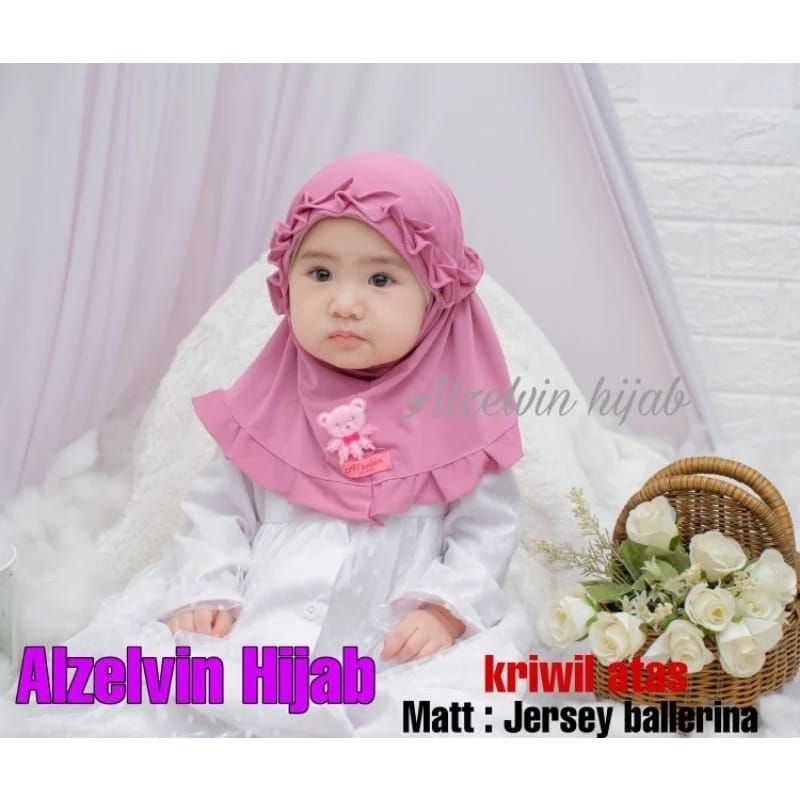 Hijab Bayi Lucu Kriwil || Hijab Bayi Lucu N1135