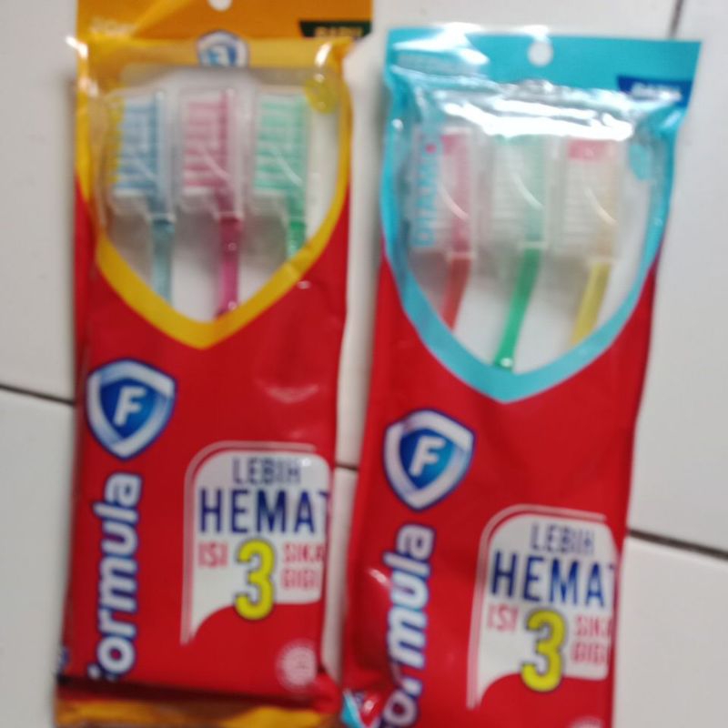 sikat gigi formula / sikat gigi formula isi 3 lebih hemat