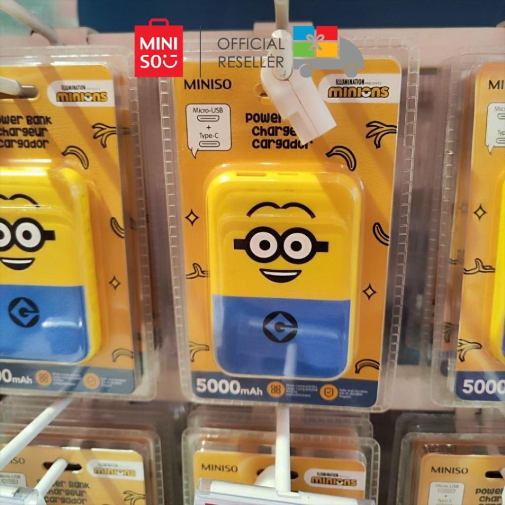 MINISO x MINIONS Powerbank 5000 - 10000 MAH