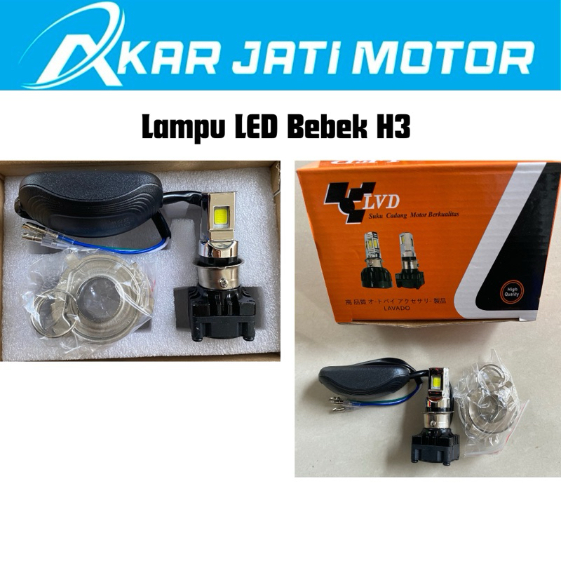 Lampu Motor 3 LED Lampu LED 3 Mata All Motor Sport
