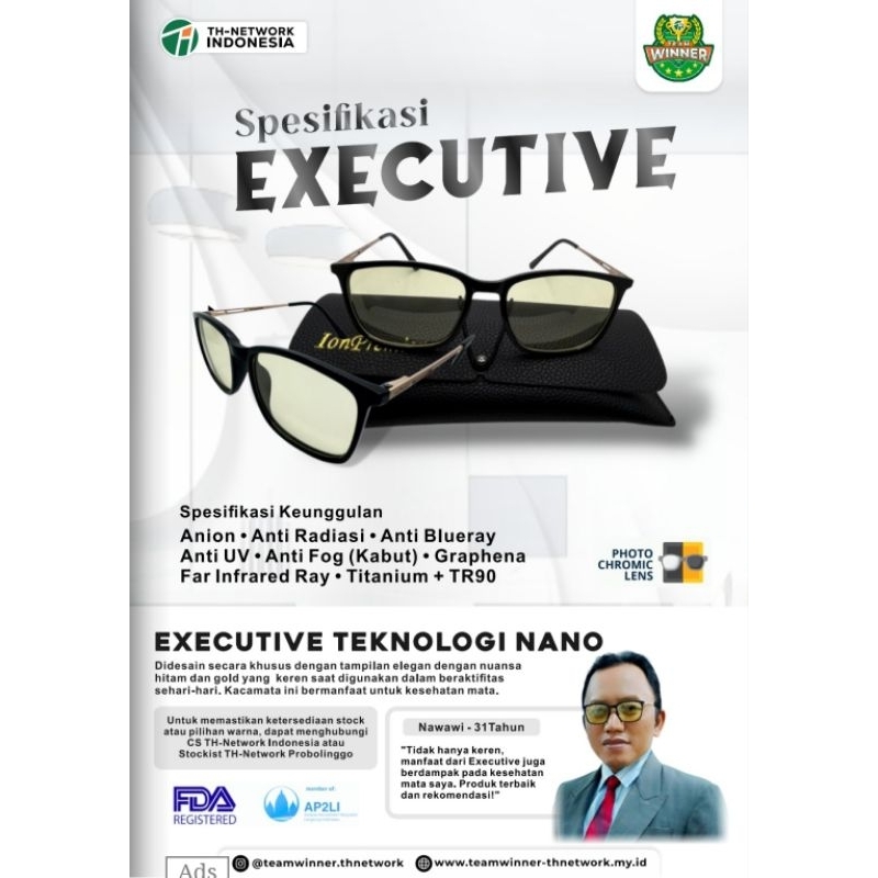 KACAMATA TERAPI ION PREMIER EXECUTIVE ORIGINAL 100% ASLI TERAPI KATARAK MINUS MATA PLUS